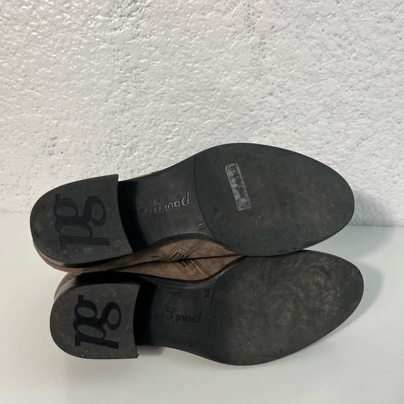 PAUL Green Suede Booties Low Heel Womens Size US 6 (UK 3.5) Designer Boots - Picture 9 of 13